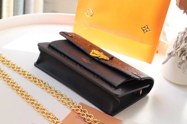 Louis vuitton VAVIN CHAIN WALLET M67841 black