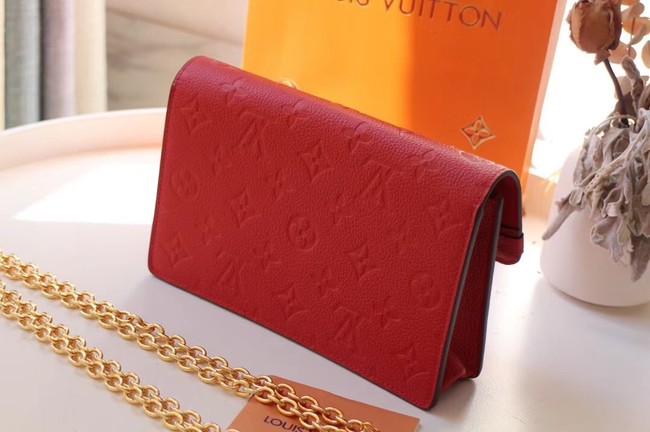 Louis vuitton VAVIN CHAIN WALLET M67841 red