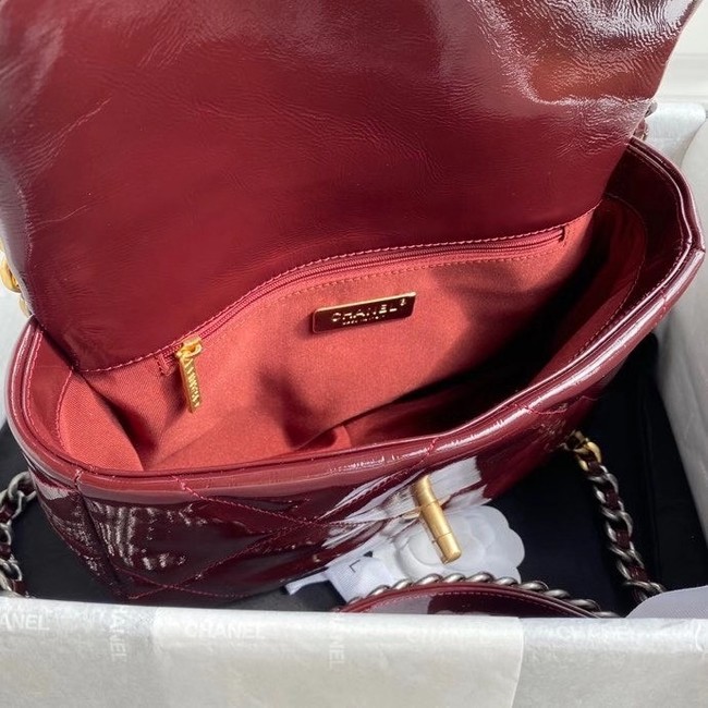 chanel 19 flap bag AS1160  Burgundy