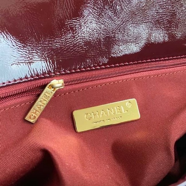 chanel 19 flap bag AS1160  Burgundy