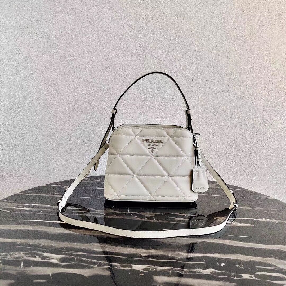 Prada Spectrum small leather bag 1BA311 white