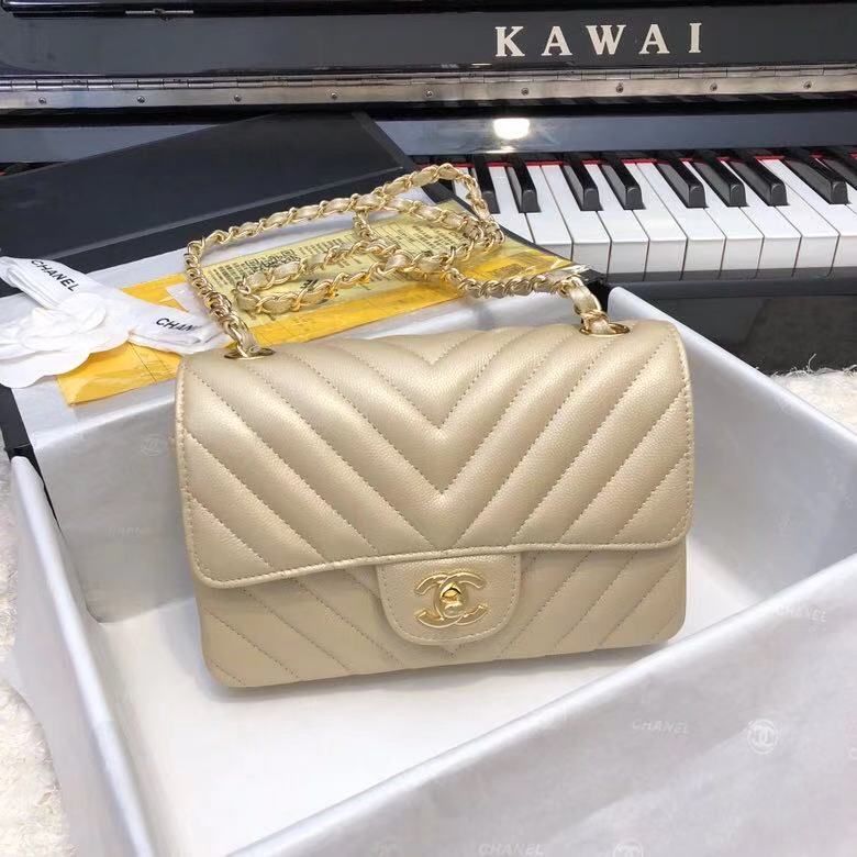 Chanel 2.55 Series Flap Bag Leather A1116CF gold