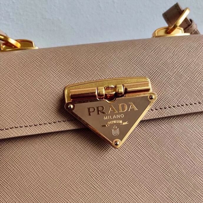 Prada Saffiano leather Prada Symbole bag 1BD270 Biscuits