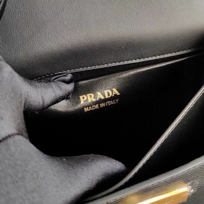 Prada Saffiano leather Prada Symbole bag 1BD270 black