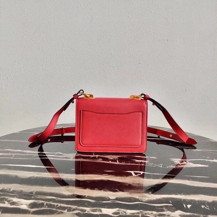 Prada Saffiano leather Prada Symbole bag 1BD270 red