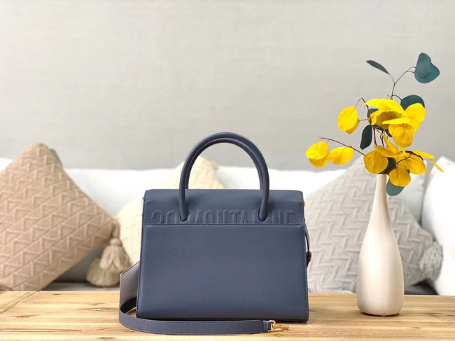 DIOR MEDIUM ST HONORE TOTE Grained Calfskin M9321UMBA blue