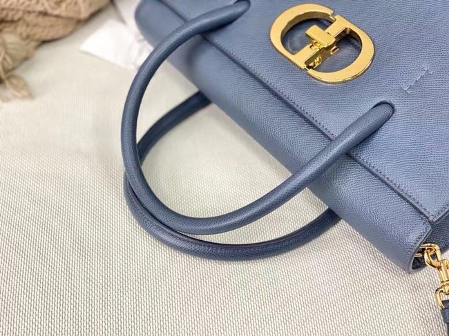 DIOR MEDIUM ST HONORE TOTE Grained Calfskin M9321UMBA blue