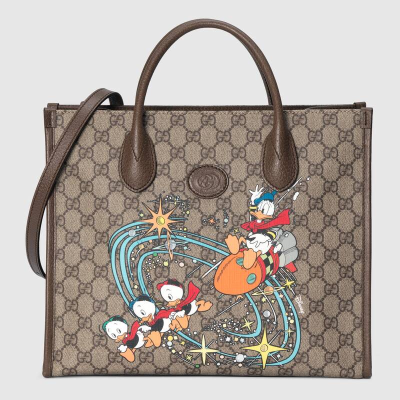 Gucci Disney x Gucci Donald Duck tote bag 648134 brown