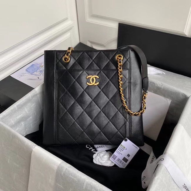 Chanel Original Lather Shopping bag AS2295 black