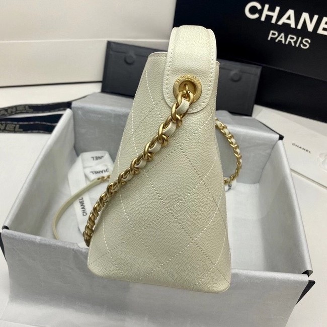 Chanel small shopping bag AS2286 white