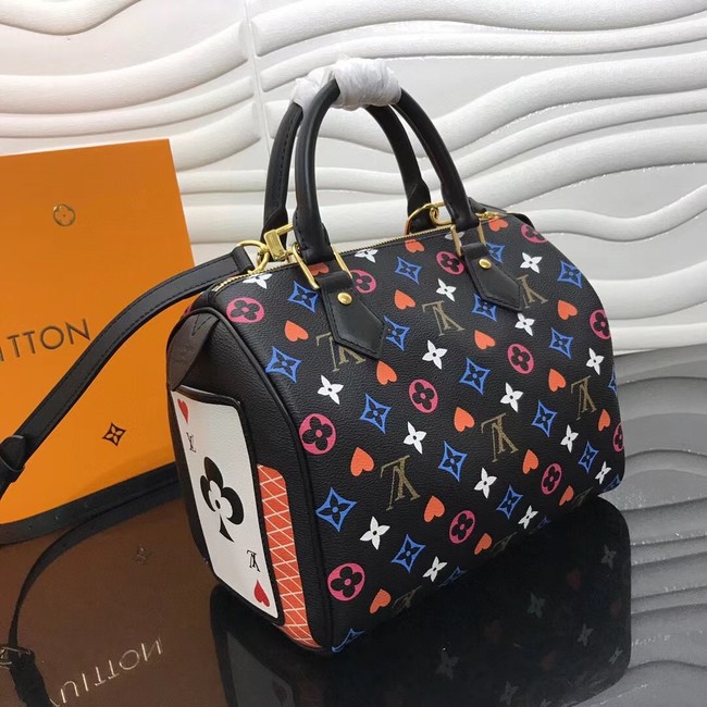 Louis Vuitton GAME ON SPEEDY BANDOULIERE 25 M57466 black