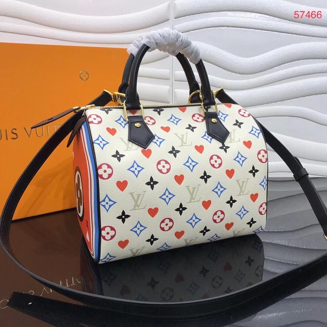 Louis Vuitton GAME ON SPEEDY BANDOULIERE 25 M57466 white