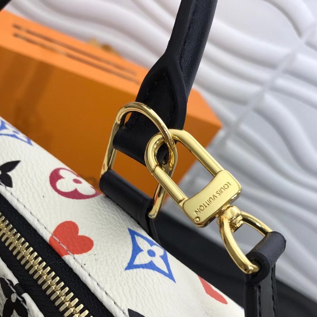 Louis Vuitton GAME ON SPEEDY BANDOULIERE 25 M57466 white