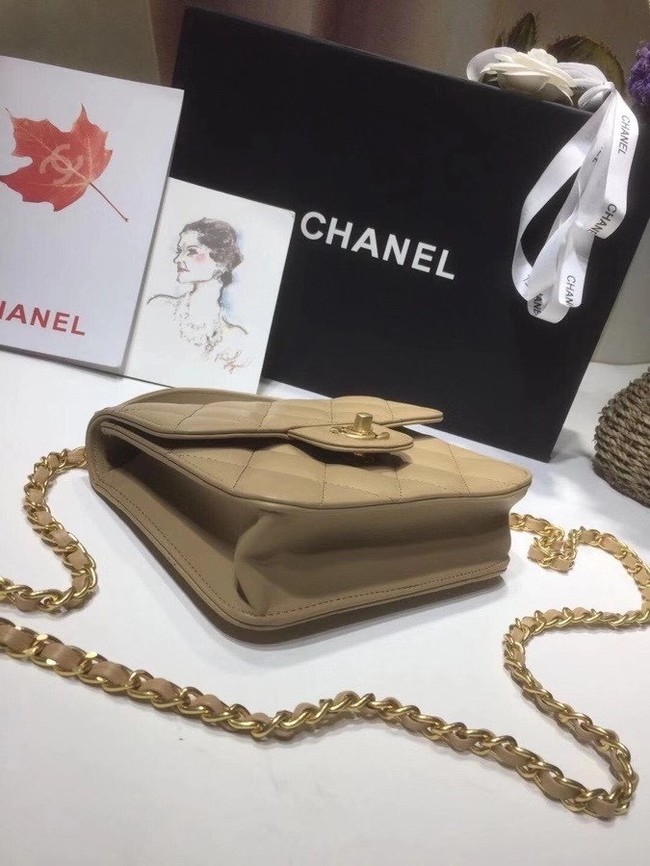 Chanel small tote bag 8817 Khaki