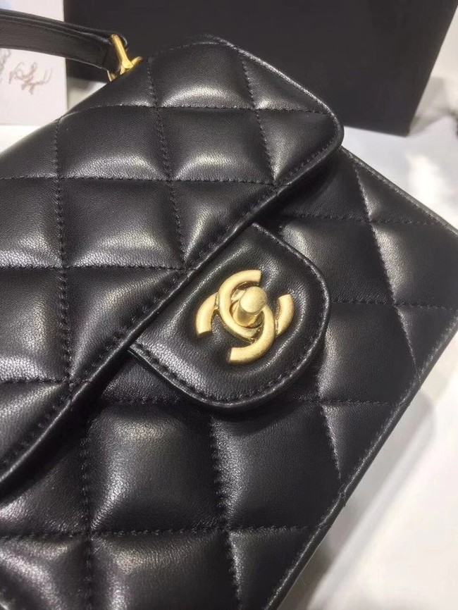 Chanel small tote bag 8817 black