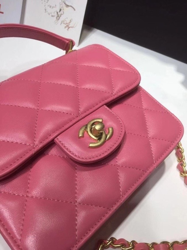 Chanel small tote bag 8817 pink