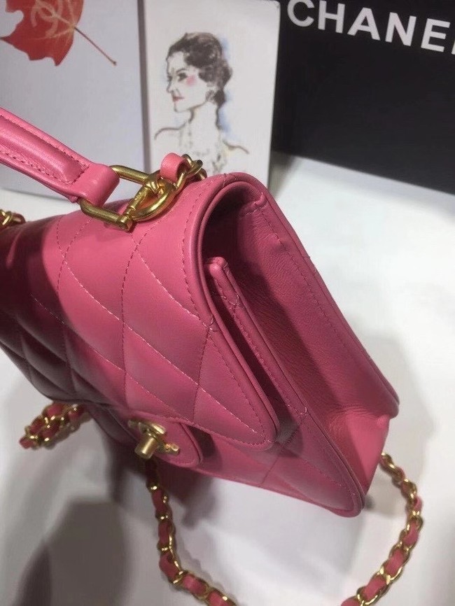 Chanel small tote bag 8817 pink