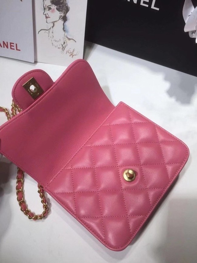 Chanel small tote bag 8817 pink