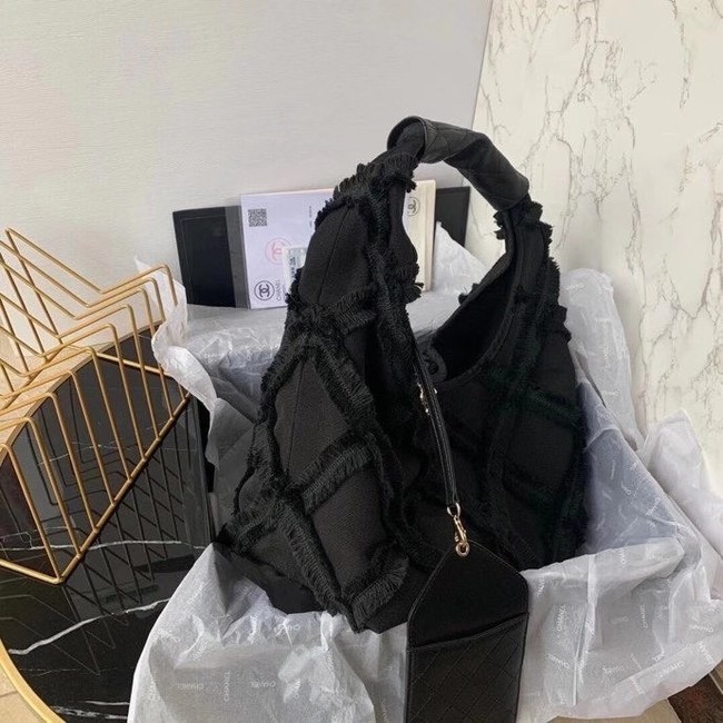 Chanel large hobo bag AS2292 black