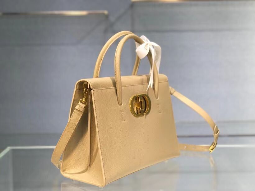 DIOR LARGE ST HONORE TOTE Grained Calfskin M9306UBAE apricot