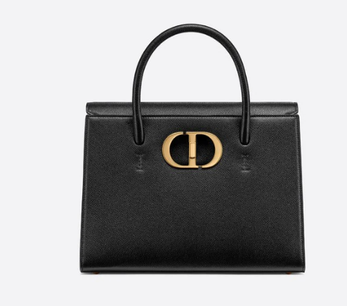 DIOR LARGE ST HONORE TOTE Grained Calfskin M9306UBAE black