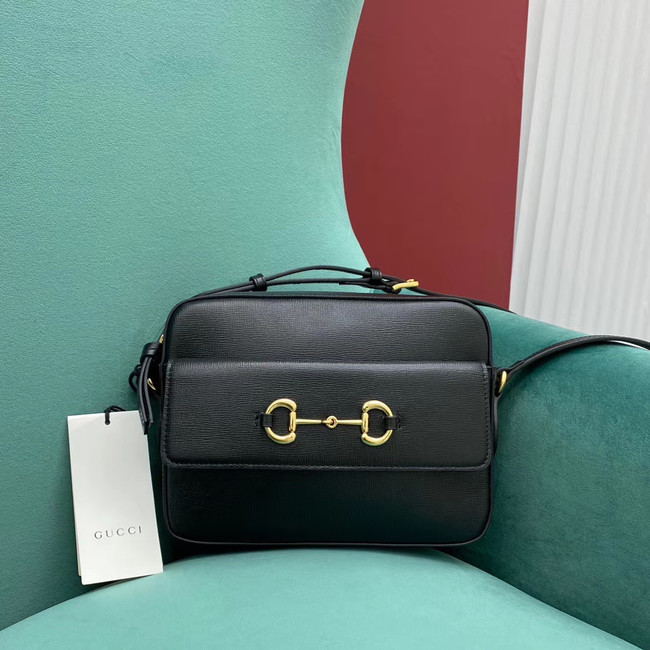 Gucci Horsebit 1955 small shoulder bag 645454 Black