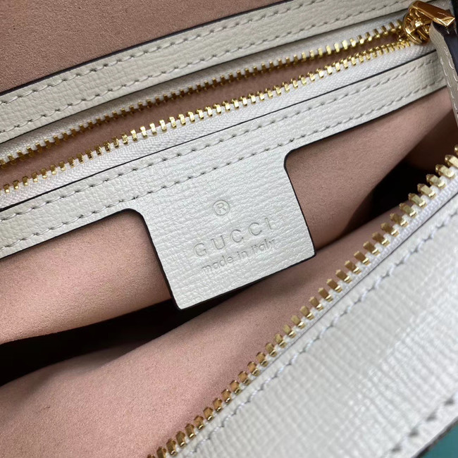 Gucci Horsebit 1955 small shoulder bag 645454 White