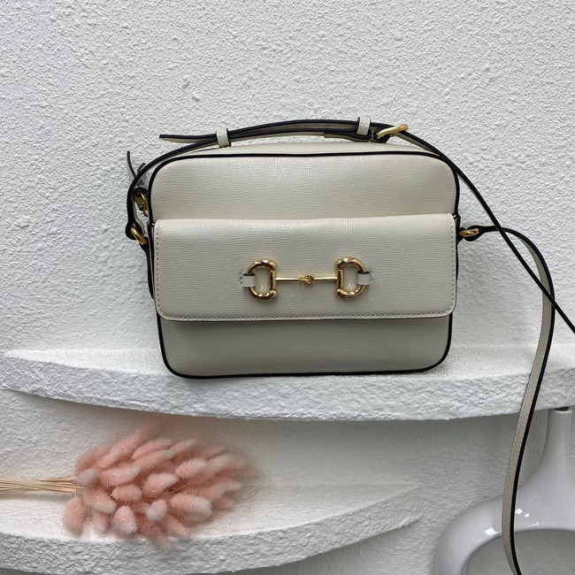 Gucci Horsebit 1955 small shoulder bag 645454 White