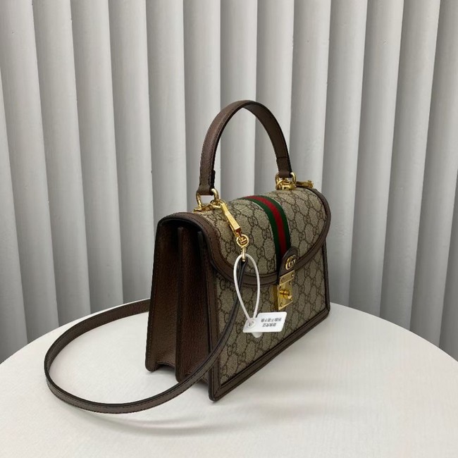 Gucci Ophidia small top handle bag with Web 651055 brown