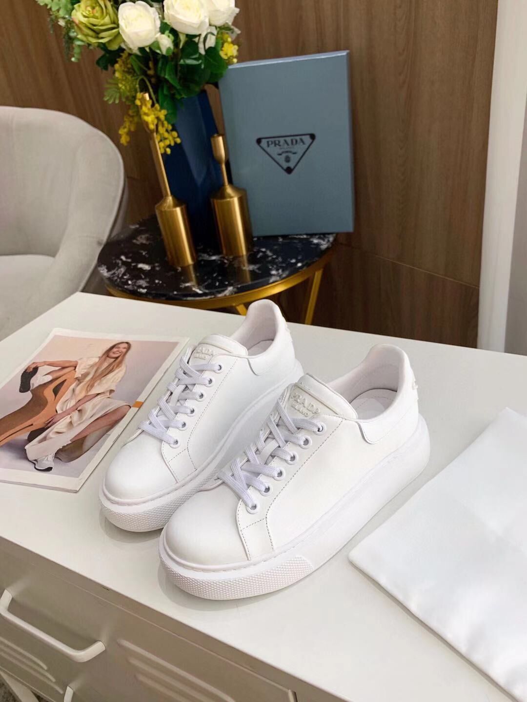 Prada Shoes PD1288 White