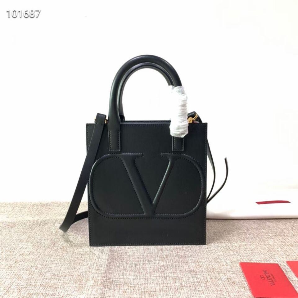 VALENTINO Origianl leather tote V2022 black