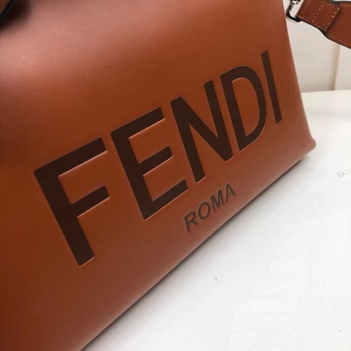 FENDI MEDIUM BY THE WAY leather Boston bag 8BL146A Brown