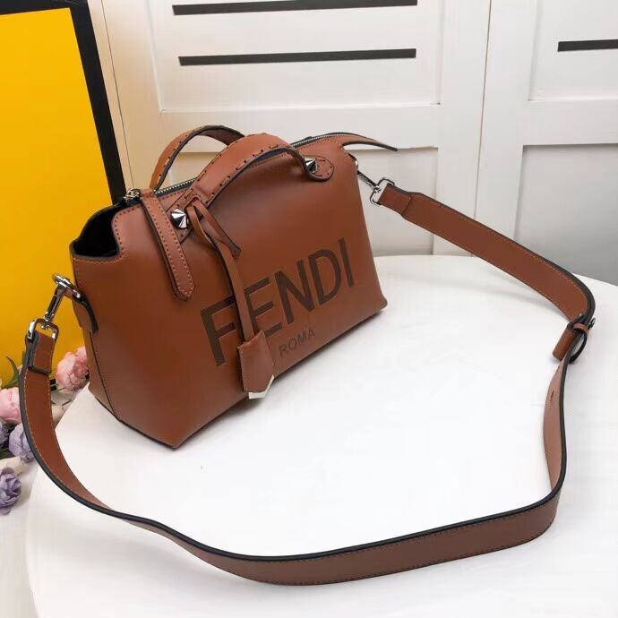 FENDI MEDIUM BY THE WAY leather Boston bag 8BL146A Brown