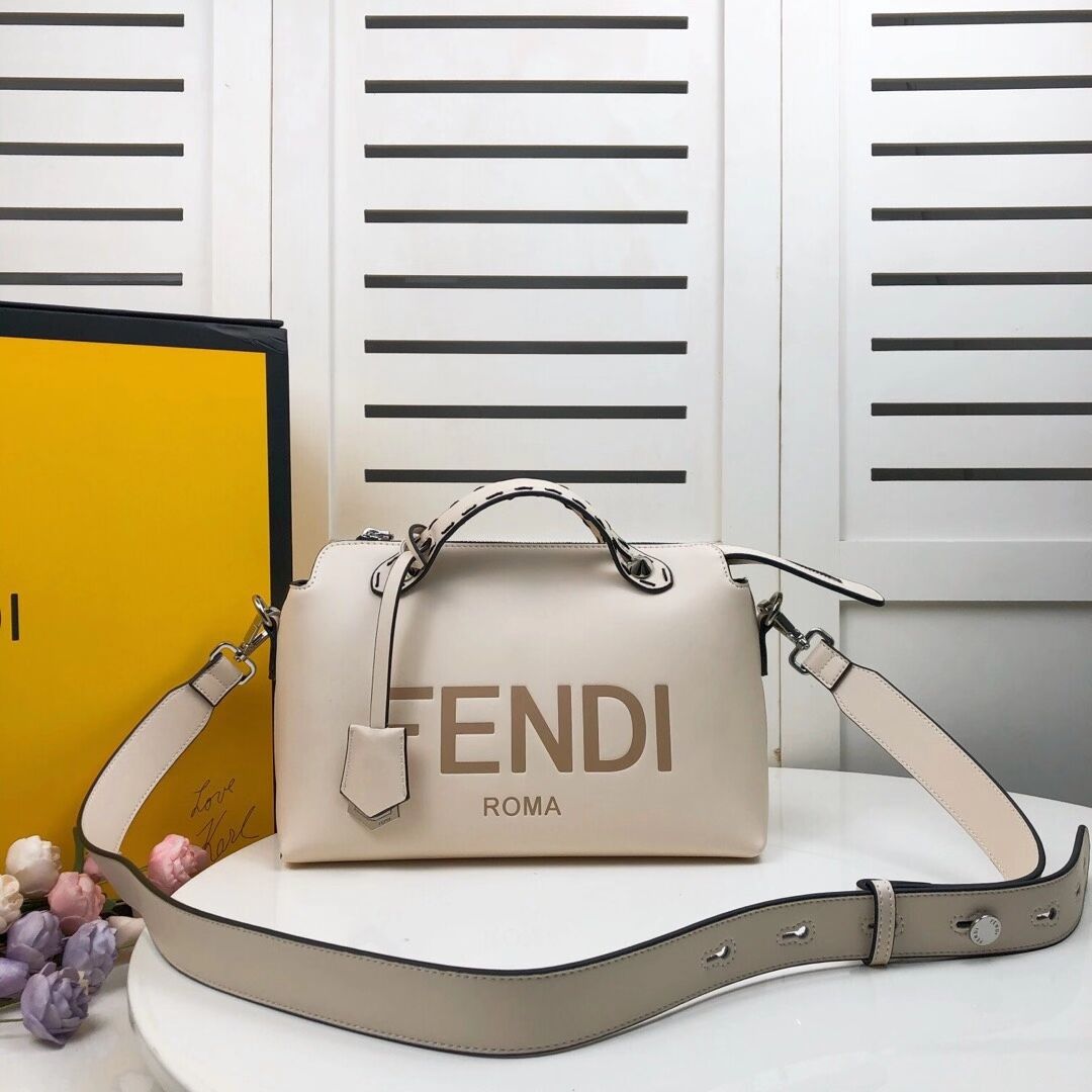 FENDI MEDIUM BY THE WAY leather Boston bag 8BL146A beige