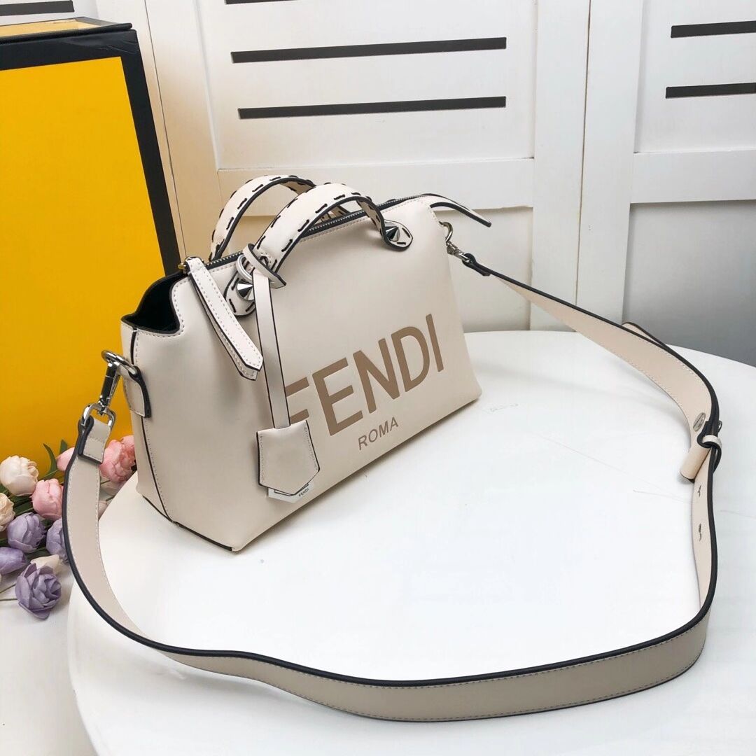 FENDI MEDIUM BY THE WAY leather Boston bag 8BL146A beige