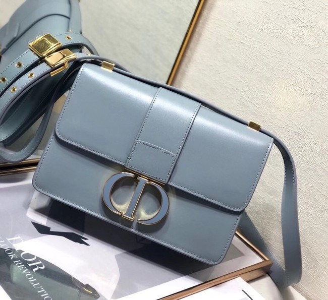 DIOR 30 MONTAIGNE BAG Cloud Blue Box Calfskin M9203UM