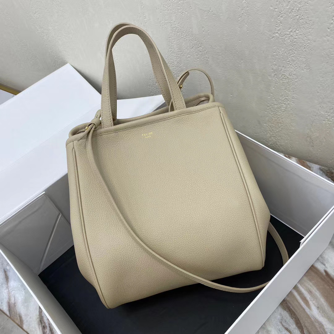 Celine LARGE SOFT BAG IN SUPPLE GRAINED CALFSKIN 55825 Beige