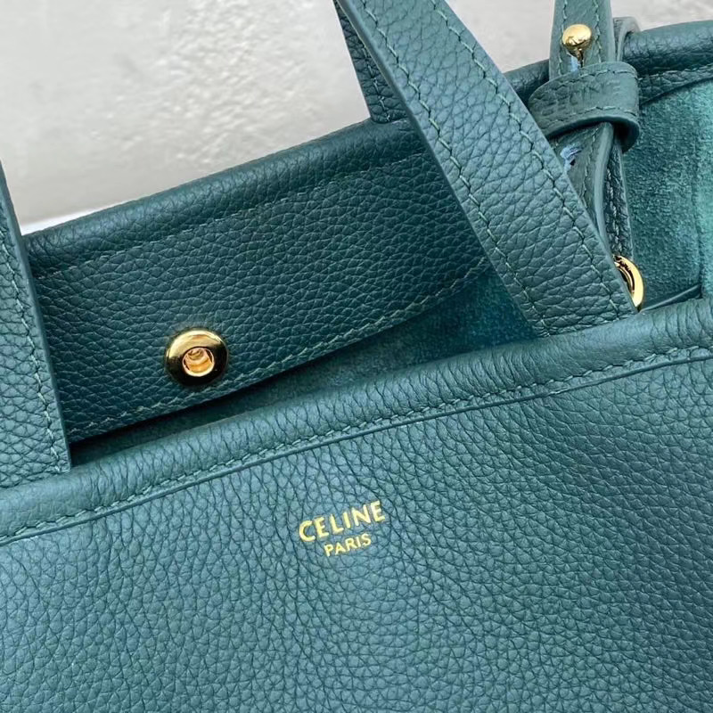 Celine LARGE SOFT BAG IN SUPPLE GRAINED CALFSKIN 55825 blackish green