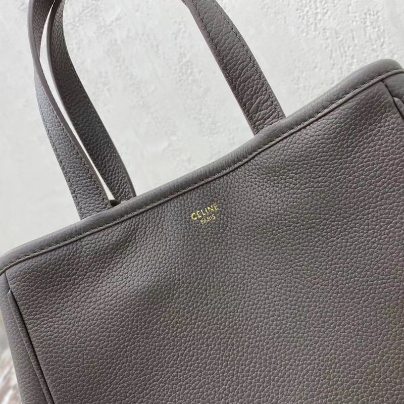 Celine LARGE SOFT BAG IN SUPPLE GRAINED CALFSKIN 55825 gray