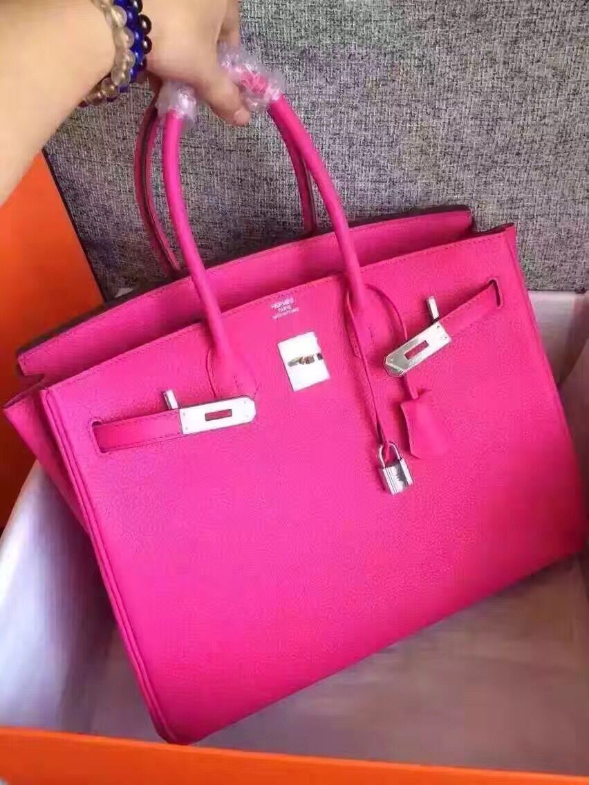 Hermes Birkin Bag Original Togo Leather 17825 Rose