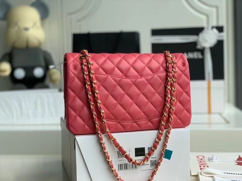 Chanel Flap Shoulder Bag Original Sheepskin leather A1112 pink