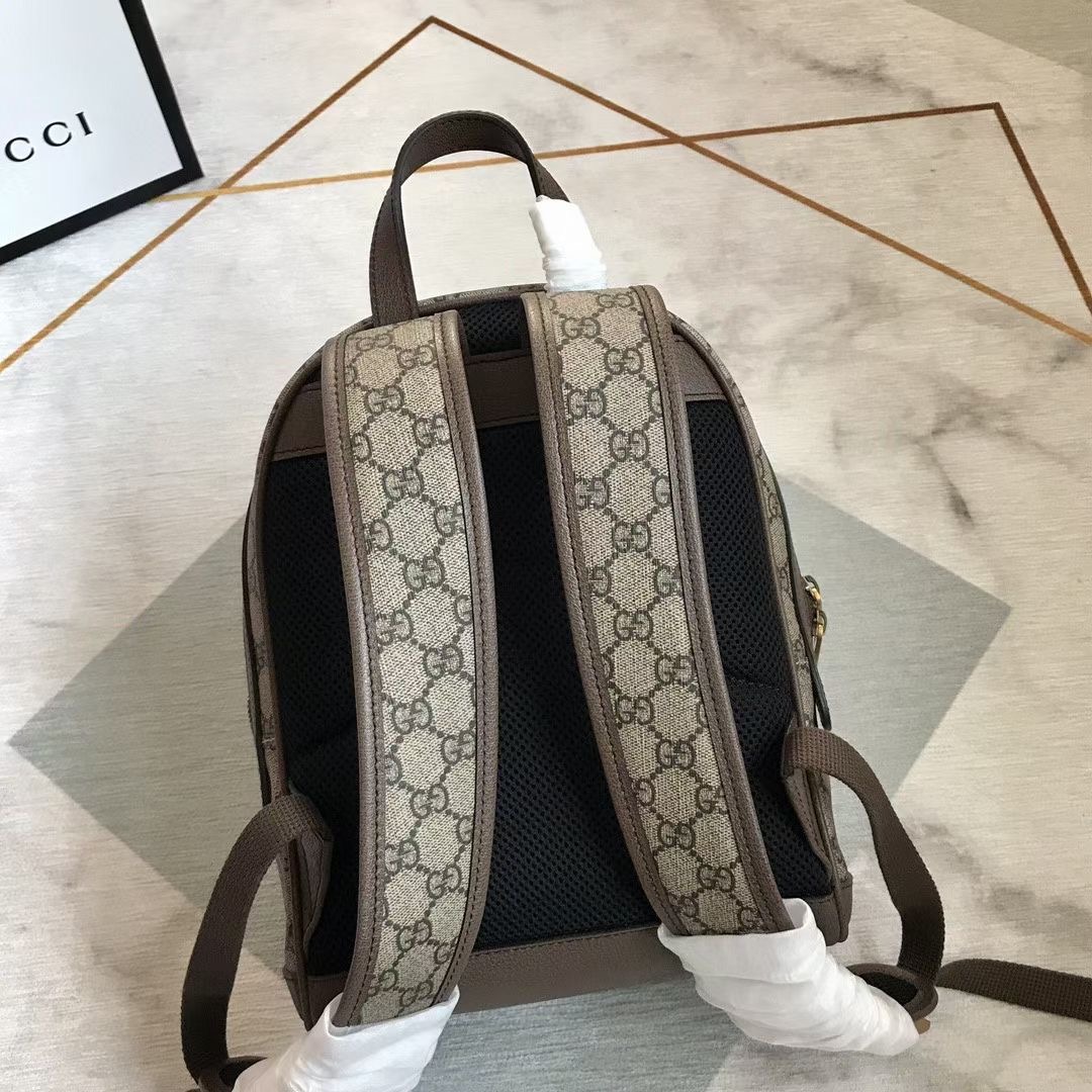 Gucci GG Supreme canvas backpack 552884 brown