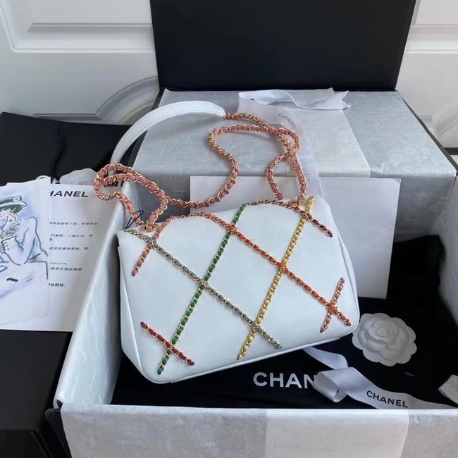 Chanel flap bag AS2383 White & Multicolor