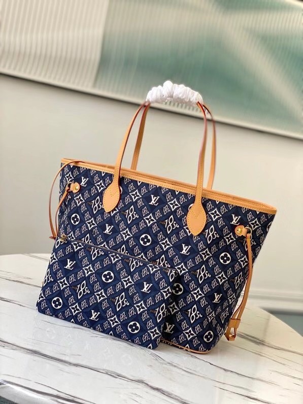 Louis vuitton SINCE 1854 NEVERFULL MM M57484 blue