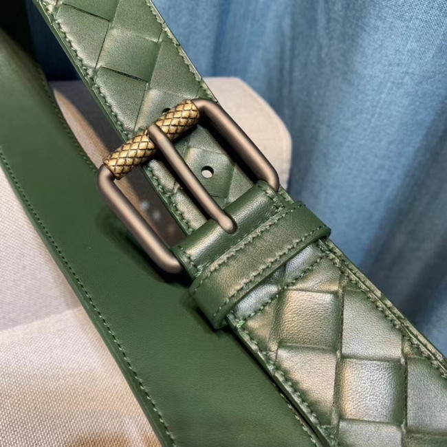 Bottega Veneta Intrecciato Nappa Belt 5567 green