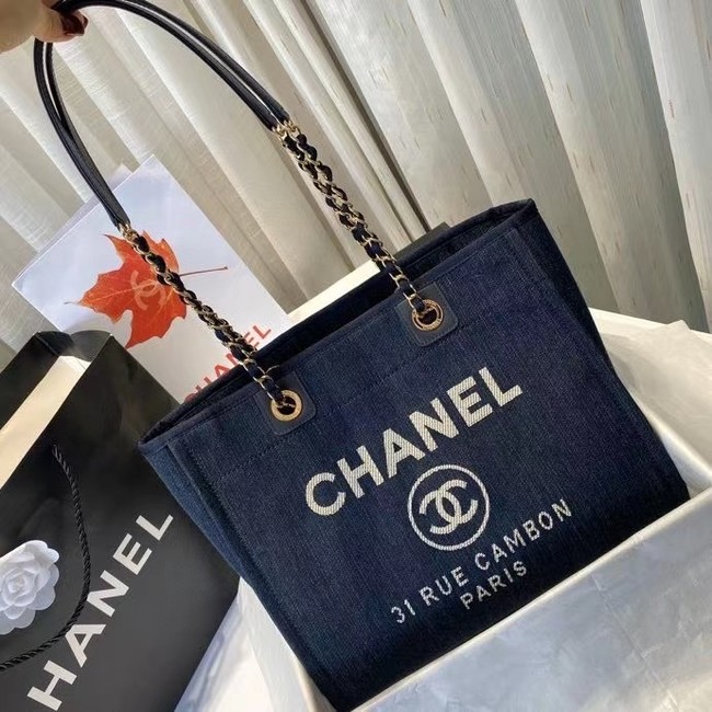 Chanel 19SS Shopping bag A67001 royal blue