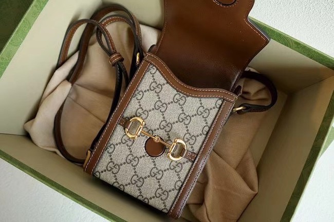 Gucci Horsebit 1955 mini bag 625615 brown