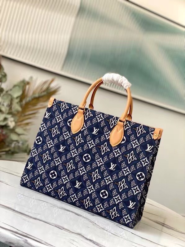 Louis Vuitton SINCE 1854 Onthego medium tote bag M57396 blue