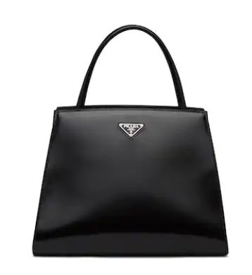 Prada Brushed leather handbag 1BA321 black