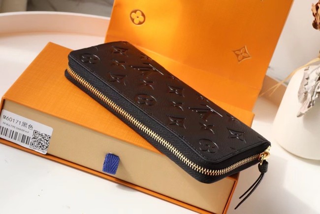 Louis Vuitton Original Monogram Empreinte Wallet M60171 black